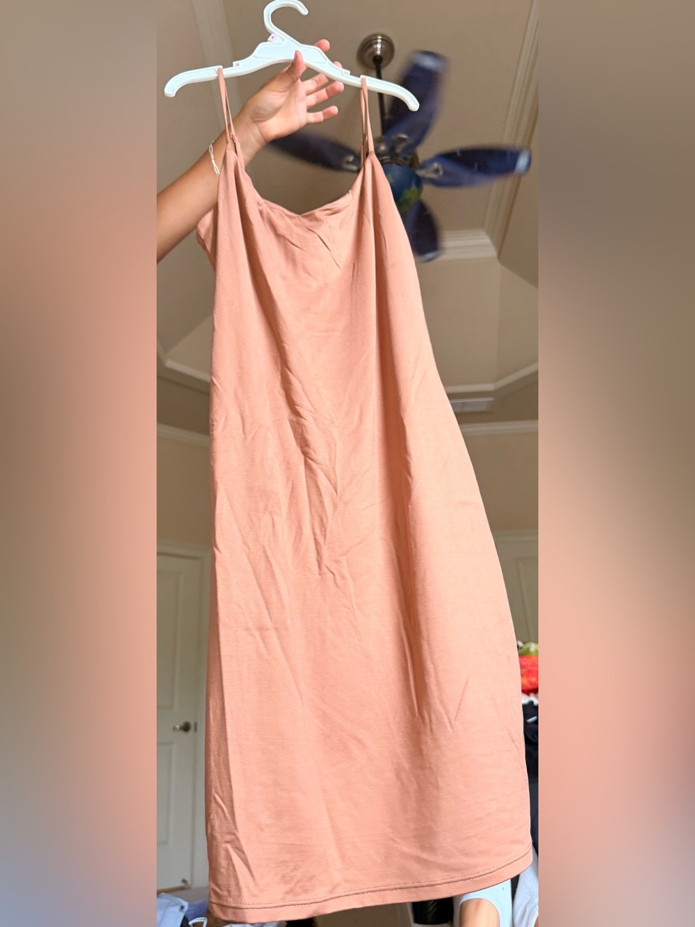 Ardene Peach Maxi Form Fitting Dress